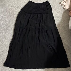Rue21 Classic Black Maxi Skirt
